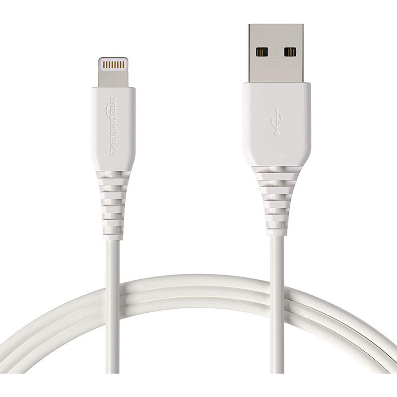 MFI Lightning To USB-A Cable (4FT) (White) (5PK)