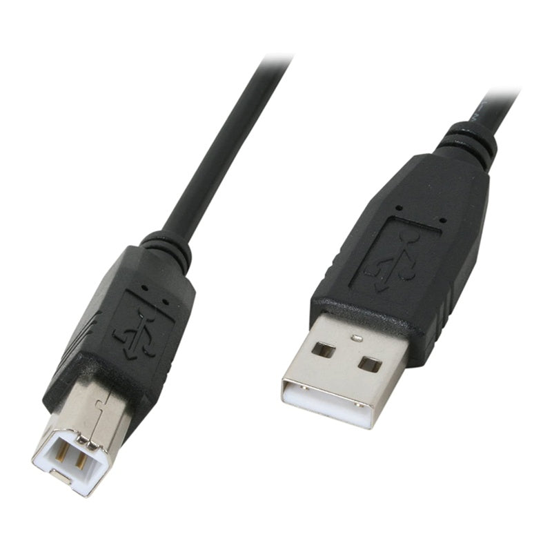 USB 2.0 AB Cable M/M - BK, 6ft