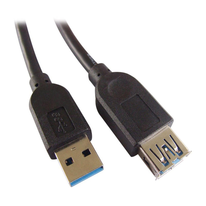 USB 3.0 AA Cable - MF, Black, 10ft