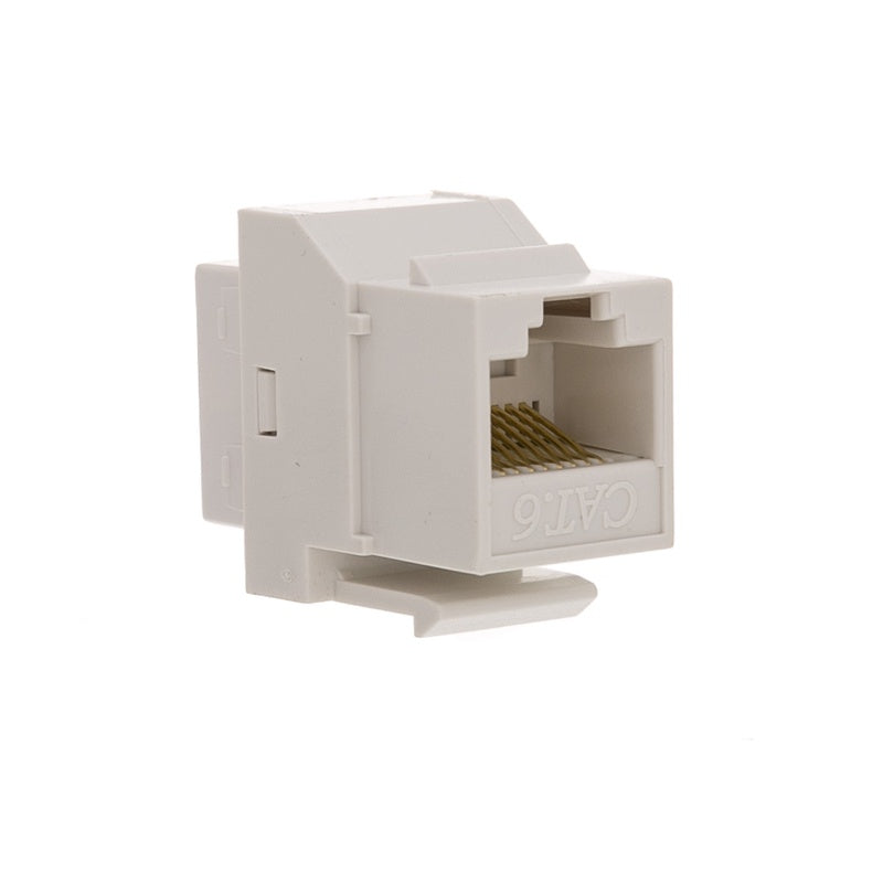 Cat6 Inline Coupler Keystone - White