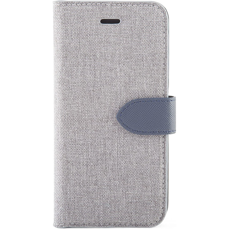 Blu Element - 2 in 1 Folio Case Grey/Blue for iPhone XS/X