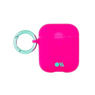 AirPods Case-Mate Fushia Dark Pink/Metallic Blue Case