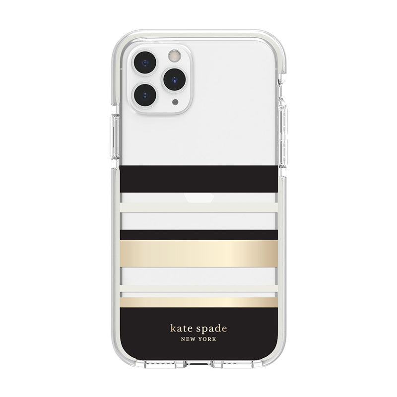 Kate Spade - Park Stripe Clear Defensive Case for iPhone 11 Pro