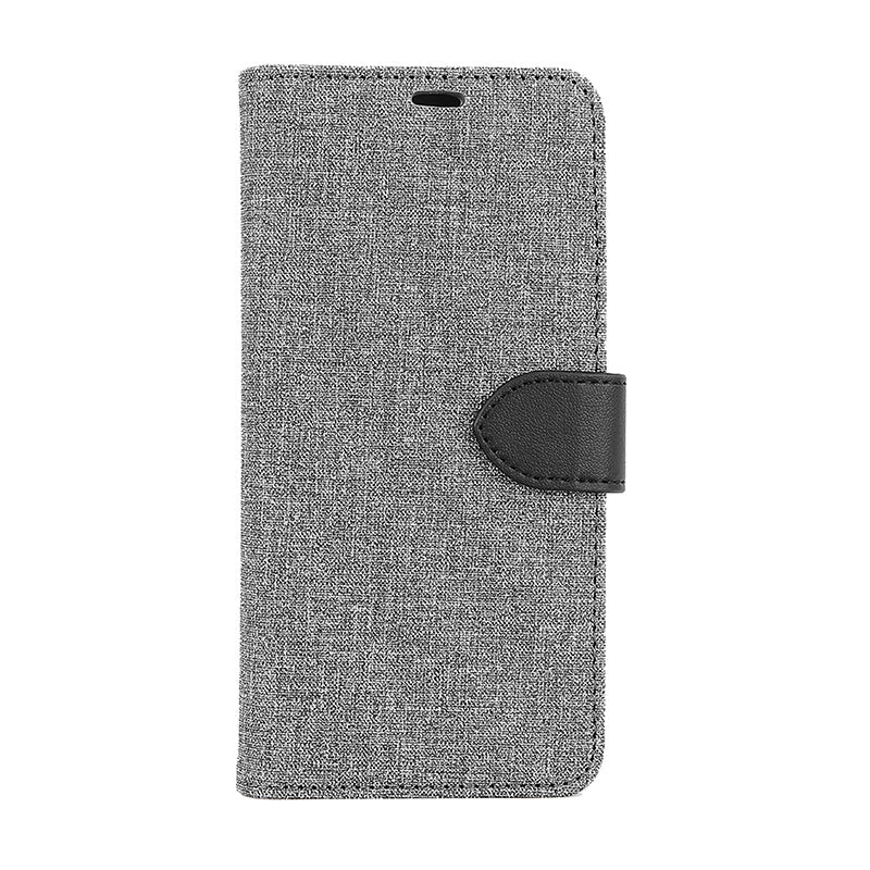 Blu Element - 2 in 1 Folio Case Gray/Black for LG G8 ThinQ