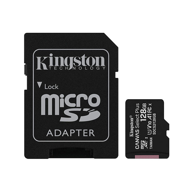 Kingston - 128GB microSDXC Canvas Select Plus Class 10 Flash Memory Card SDCS2