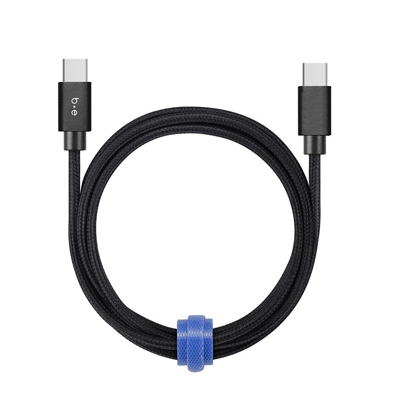 Blu Element - Charge/Sync USB-C to USB-C Cable 4ft Black