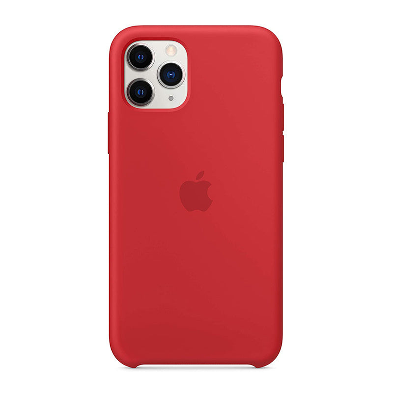 Apple - Silicon Case Red for iPhone 11 Pro