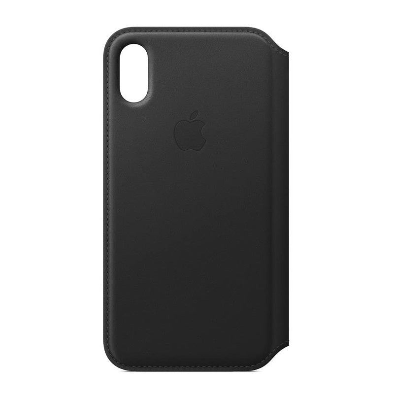 Apple iPhone X Black Leather Folio Case