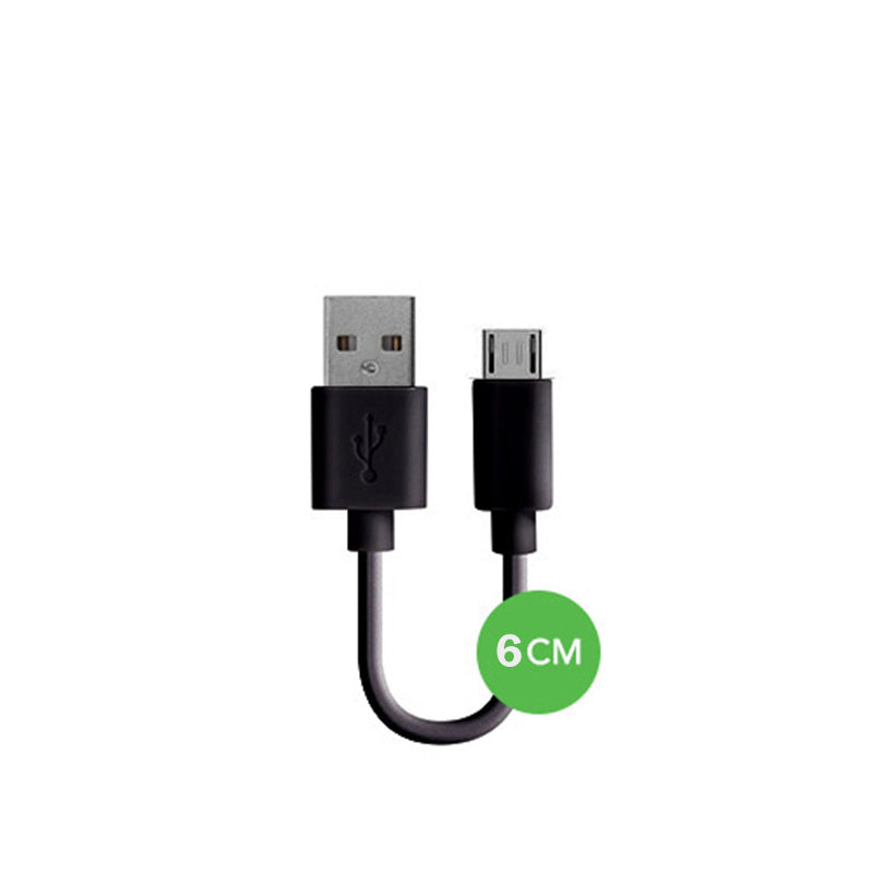 Micro USB Xqisit Black Charge and Sync Cable (6 cm)