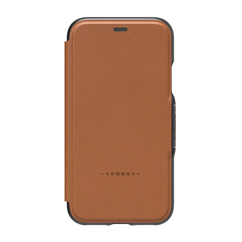 iPhone X/Xs Gear4 D3O light tan Oxford Leather BookCase