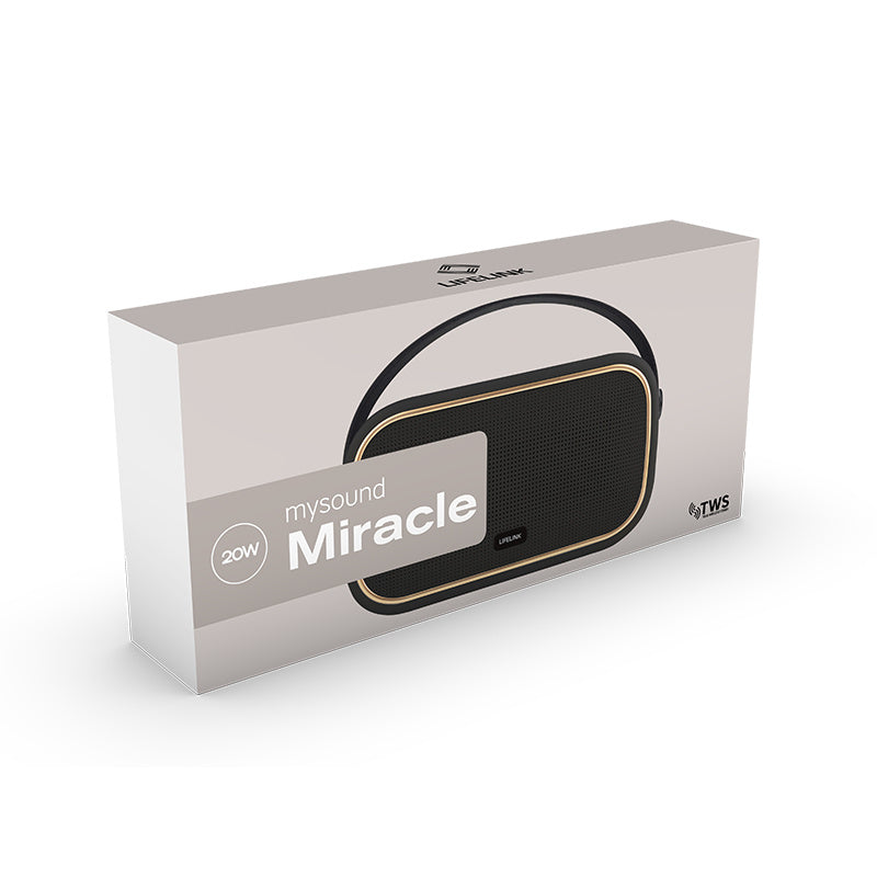 Lifelink - mysound Miracle Portable Bluetooth Speaker FM Radio