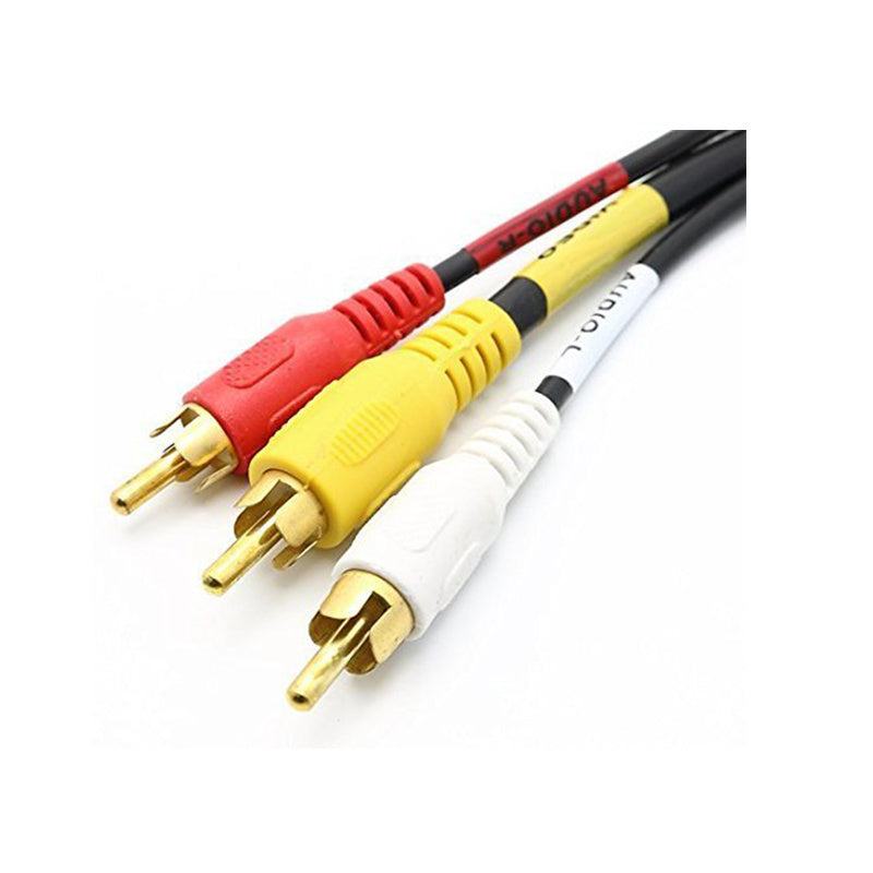 RCA Red White Yellow Composite AV Audio Video Cable