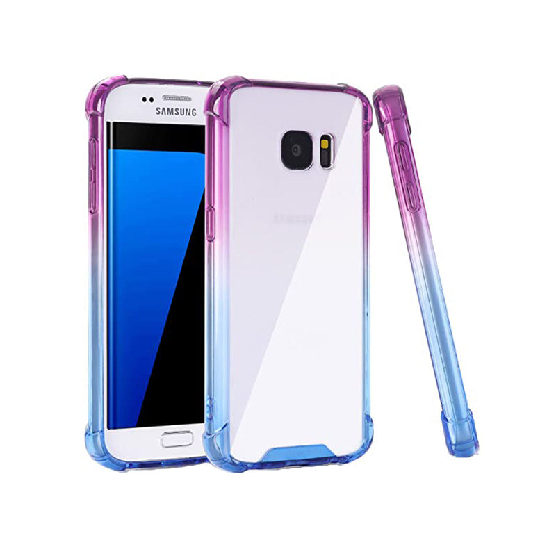 Samsung Clear Cover for Galaxy S7 - Clear Metallic Blue