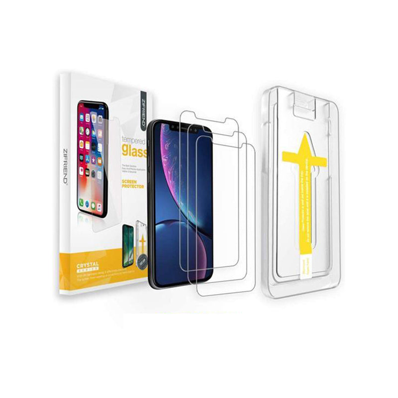 Zifriend Tempered Glass Screen Protector w/Easy App (iPhone 11/XR)