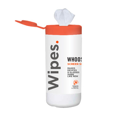 Whoosh! Screen Shine Wipes 70 Wipes Canister + Cloth