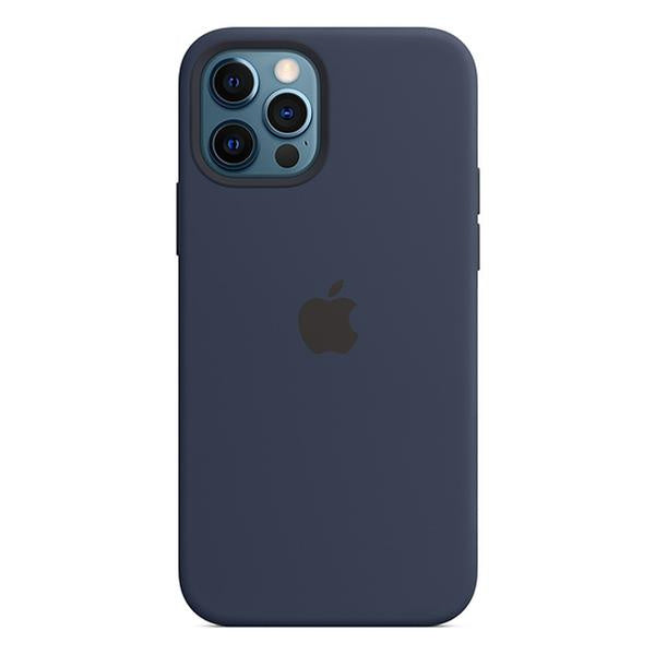 Apple - Silicone Case with MagSafe Deep Navy for iPhone 12 mini