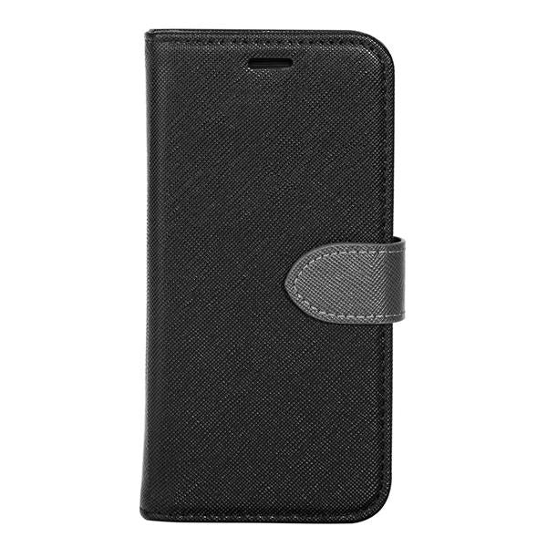 Blu Element - 2 in 1 Folio Case Black/Grey for iPhone XS Max