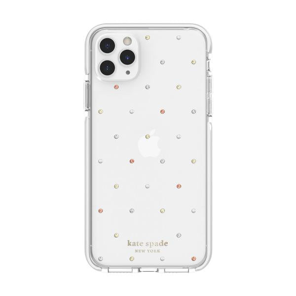 Kate Spade - Defensive Hardshell Case Pin Dot Clear for iPhone 11 Pro Max