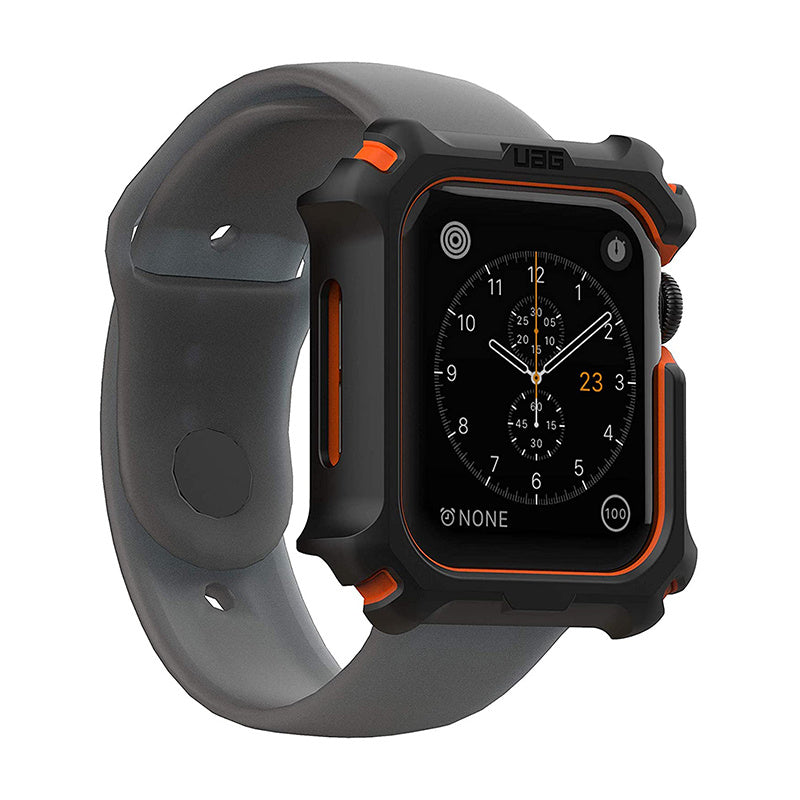 UAG - Bumper Case Black/Orange for Apple Watch Series 4/5 44mm