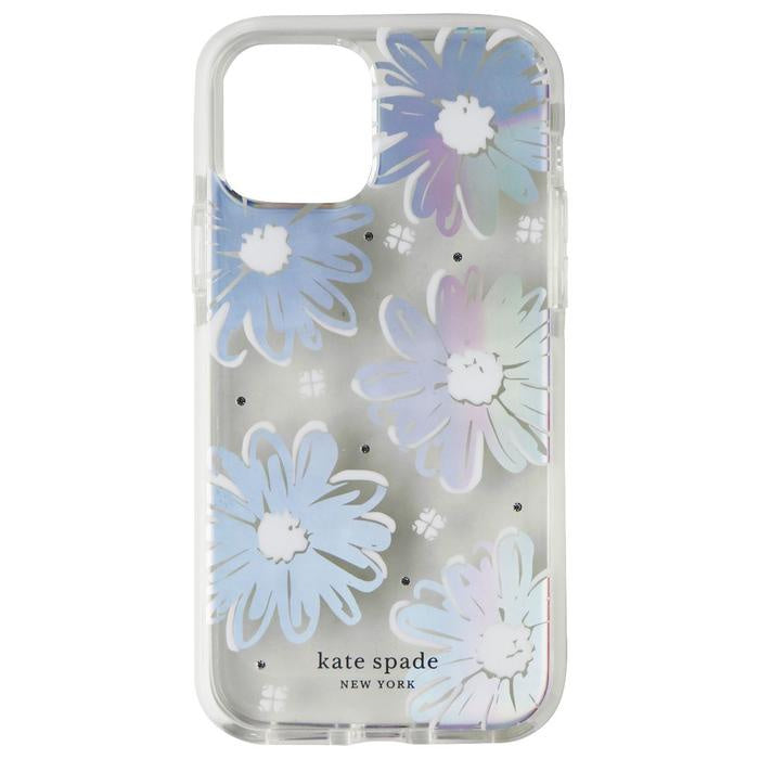 Kate Spade - Defensive Hardshell Case Hollyhock Floral Clear for iPhone 12 Mini