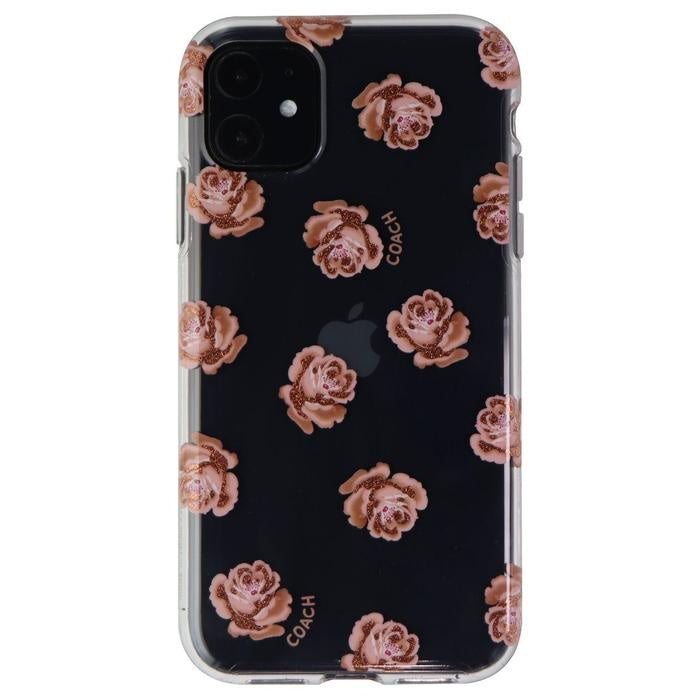 Coach - Protective Case Dreamy Peony Clear/Pink/Glitter for iPhone 11