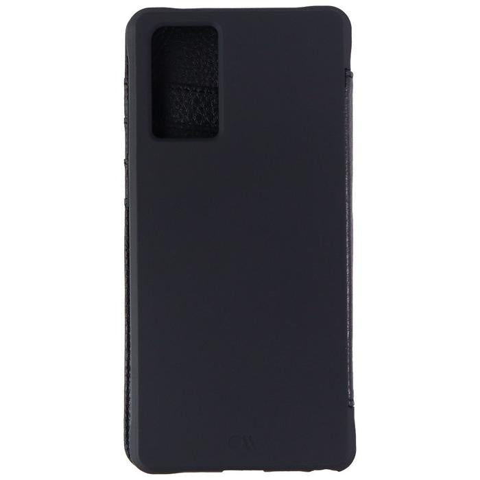 Case-Mate - Tough Wallet Folio Case Black Leather for Samsung Galaxy Note20 5G