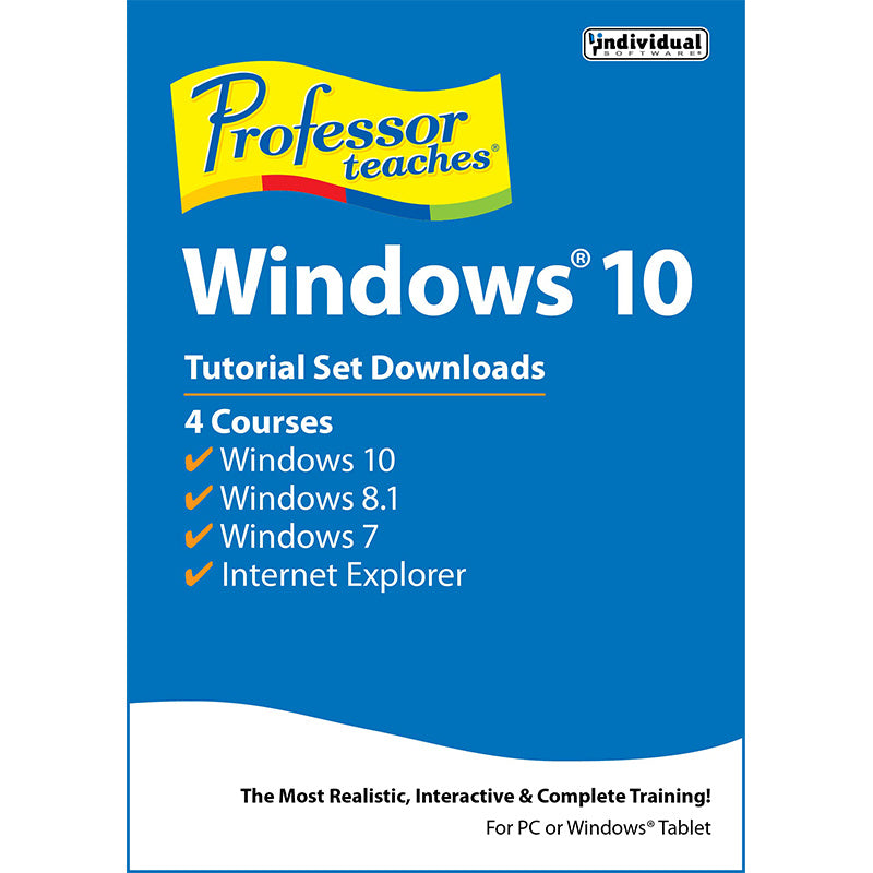 Professor- Teaches Windows 10