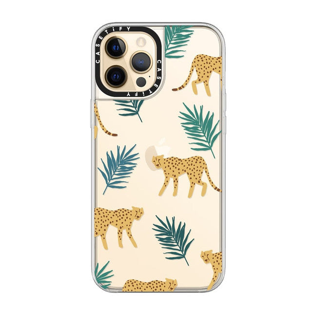 Casetify - Grip Case Cheetah Palm Print for iPhone 12 Pro Max