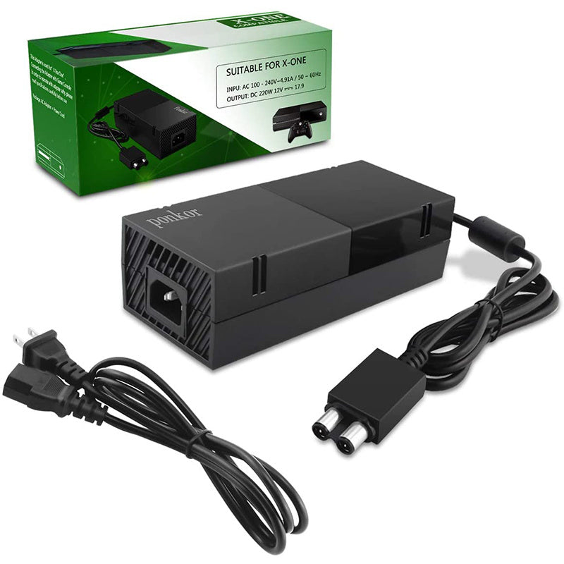 Xbox One Power Brick Adapter Power Cord Replacement Charger for Xbox one 100-240V, Black