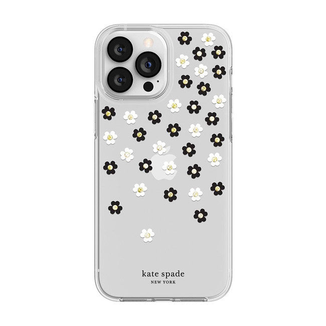 Kate Spade - Protective Hardshell Case Scattered Flowers for iPhone 13 Pro Max/12 Pro Max