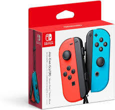 Nintendo Switch Left and Right Joy-Con Controllers Neon Red/Blue