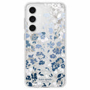 Protective Hardshell Case Flowerbed Blue with Gems for Samsung Galaxy S24 FE