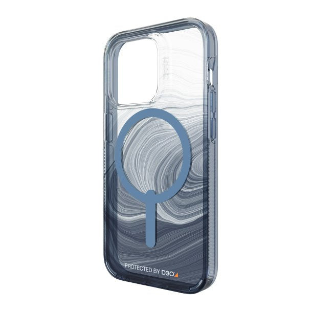 iPhone 14 Pro Gear4 D3O Milan Snap Case - Blue Swirl