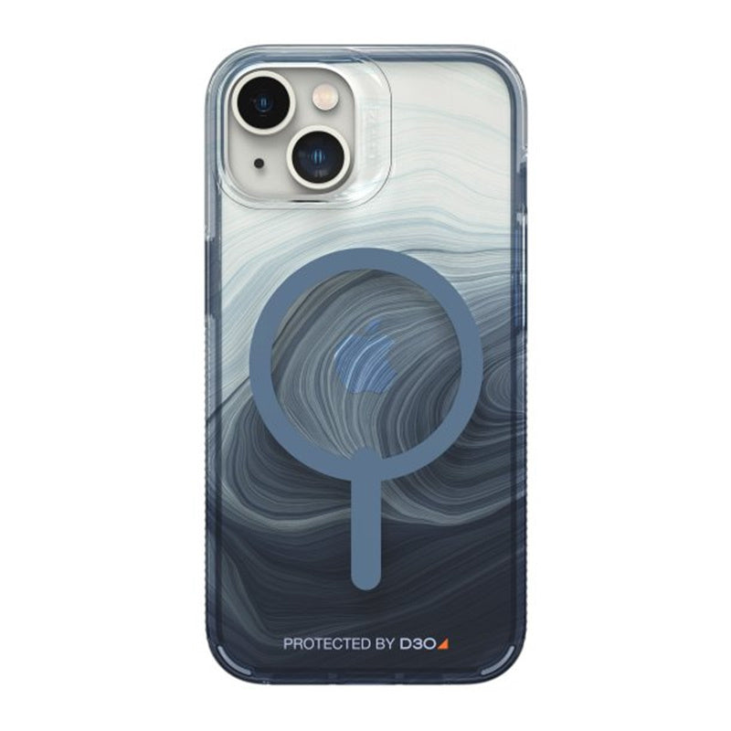 iPhone 15/14/13 Gear4 D3O Milan Snap Case - Blue Swirl