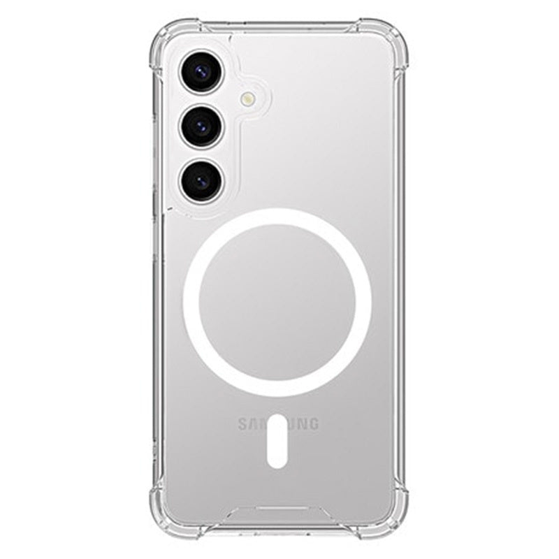 DropZone Rugged Compatible w/MagSafe Case Clear for Samsung Galaxy S25+