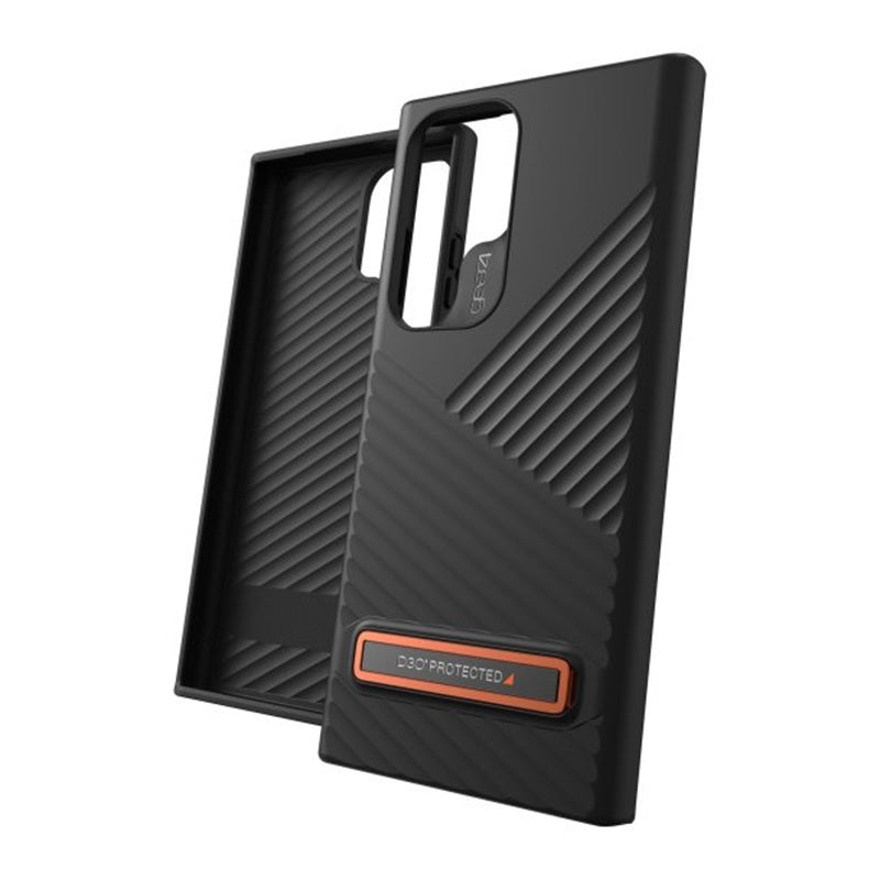 Samsung Galaxy S23 Ultra 5G Gear4 D3O Denali Kickstand Case - Black