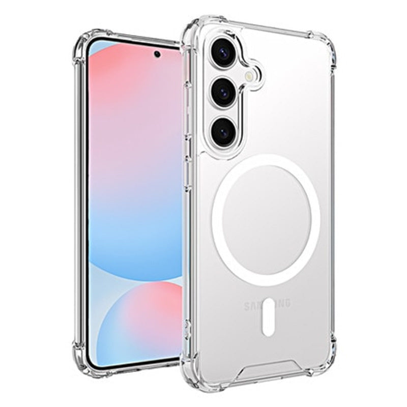 DropZone Rugged Compatible w/MagSafe Case Clear for Samsung Galaxy S25+