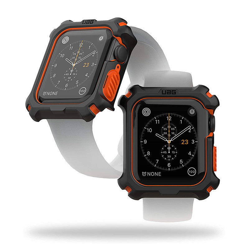 UAG - Bumper Case Black/Orange for Apple Watch Series 4/5 44mm