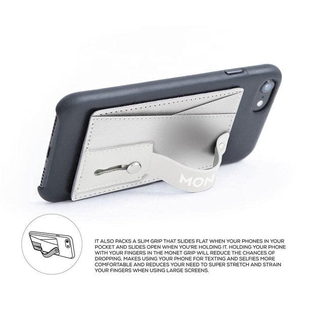 Monet - Universal Phone Wallet RFID w/kickstand White
