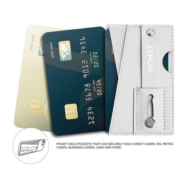 Monet - Universal Phone Wallet RFID w/kickstand White