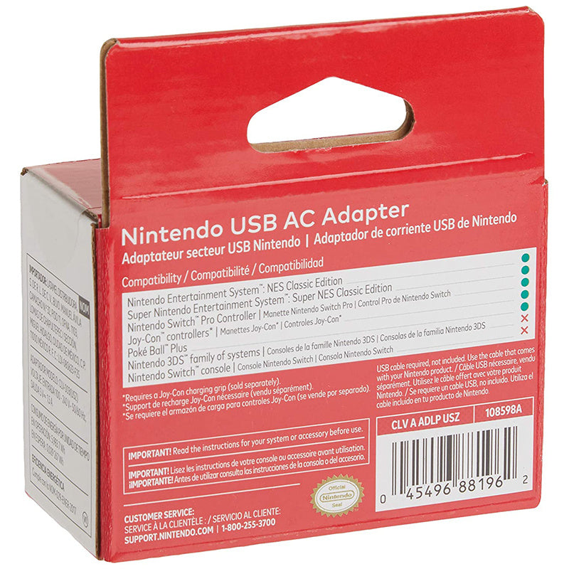 Switch AC Adaptor USB Nintendo